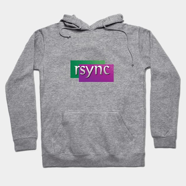 Rsync Logo HD Remake Hoodie by nerd_crafter